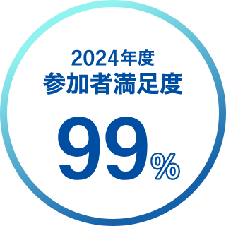 2024年度参加満足度99％